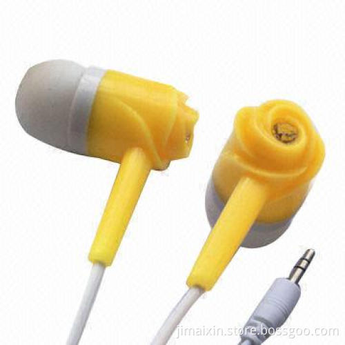 Earphones, CE and FCC certified, RoHS Directive-compliant